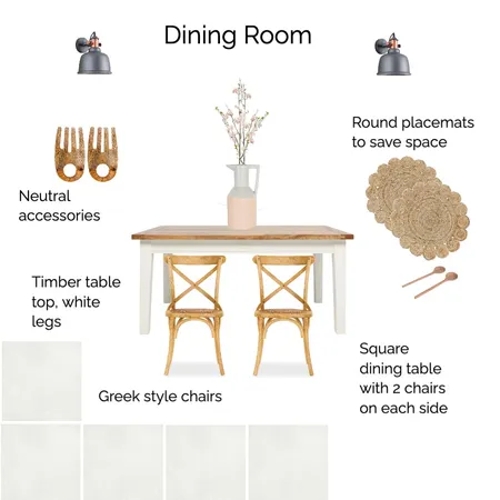 3 Thira - Dining Room Interior Design Mood Board by STK on Style Sourcebook