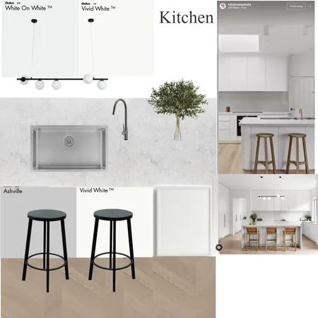 kitchen elba white_wood stool_black stool Interior Design Mood Board by Ngoc Han on Style Sourcebook