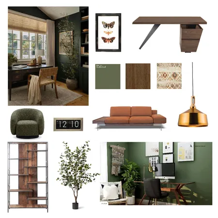 Green Office Mood Board Interior Design Mood Board by Greenterior Design on Style Sourcebook