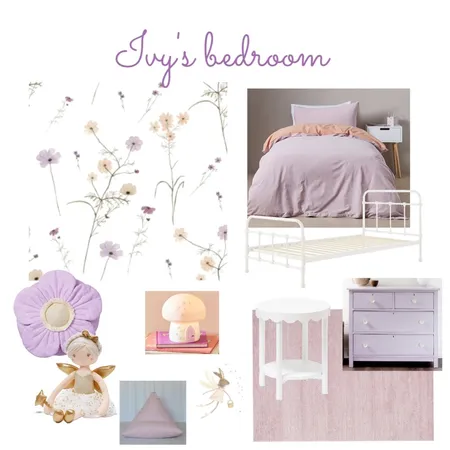 Ivy's bedroom 2 Interior Design Mood Board by tahlia m on Style Sourcebook