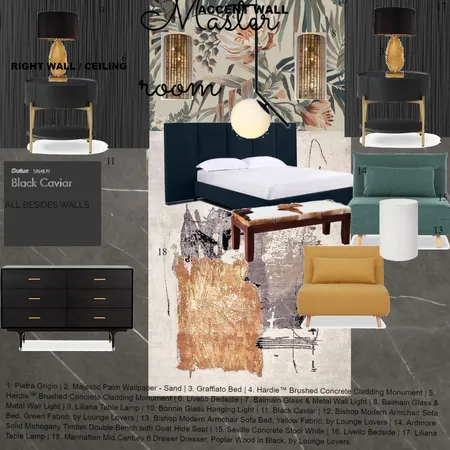 Master room Interior Design Mood Board by kygadielle@hotmail.com on Style Sourcebook