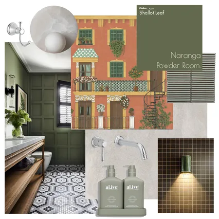 Naranga Powder Room Interior Design Mood Board by anna@abi-international.com.au on Style Sourcebook