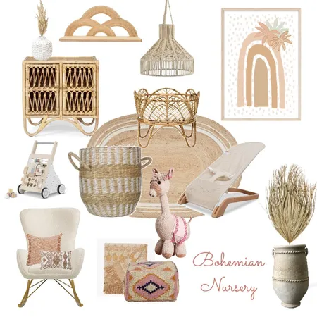 Bohemian Nursery Interior Design Mood Board by J.wilckens on Style Sourcebook