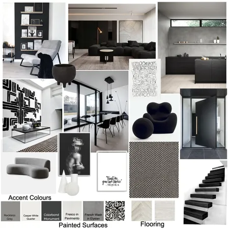 black and white Interior Design Mood Board by Aileen Yao on Style Sourcebook