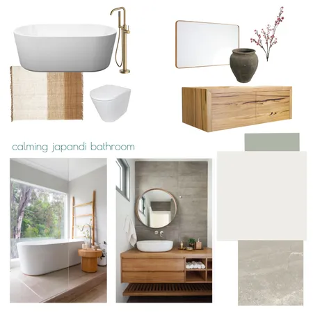 japandi bathroom Interior Design Mood Board by claire.e.dorman@gmail.com on Style Sourcebook