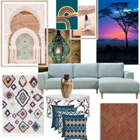 Module 3 - Moroccan Style Interior Design Mood Board by MillyT on Style Sourcebook