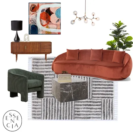 Modern Mid-Century Interior Design Mood Board by Essencia Interiors on Style Sourcebook