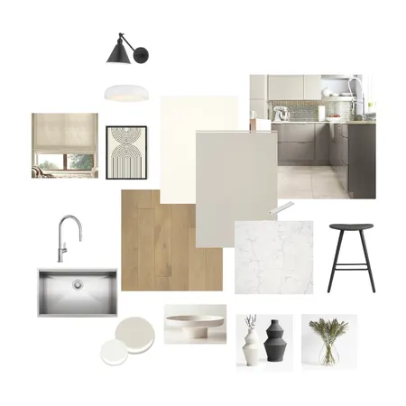 Assignment 9 Kitchen Sample Board Interior Design Mood Board by Sandra Chong on Style Sourcebook
