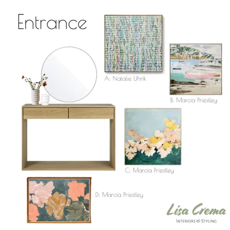 Entrance Foyer Interior Design Mood Board by Lisa Crema Interiors and Styling on Style Sourcebook