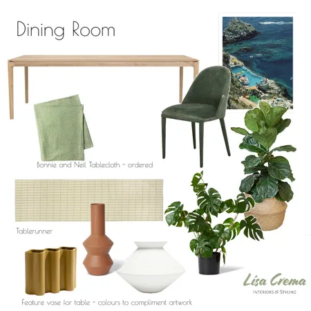 Dining Room Interior Design Mood Board by Lisa Crema Interiors and Styling on Style Sourcebook