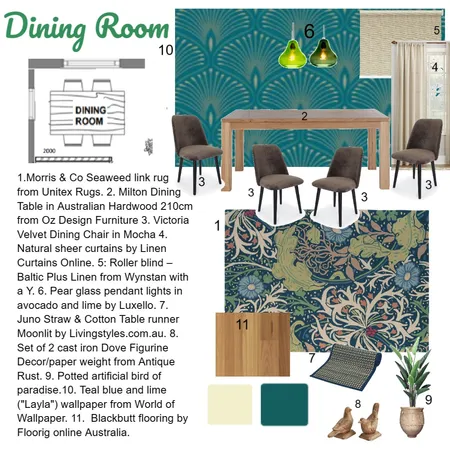 Dining Room Interior Design Mood Board by niklynrob@outlook.com.au on Style Sourcebook