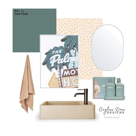 Pretty powder room Interior Design Mood Board by Gaylene Drew Designs on Style Sourcebook