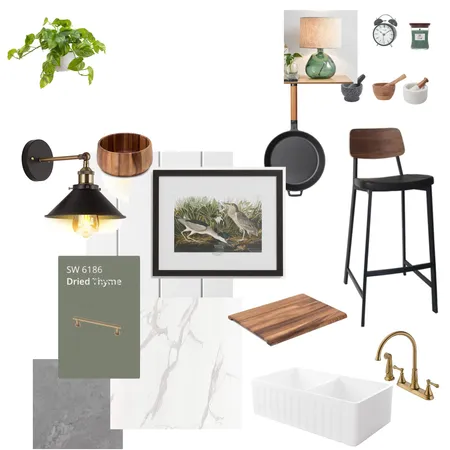 Jungle Cottage Kitchen Interior Design Mood Board by Reagan.Aerial on Style Sourcebook