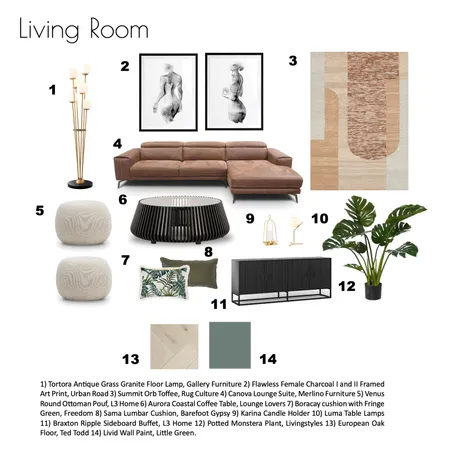 Living Interior Design Mood Board by mariapb on Style Sourcebook