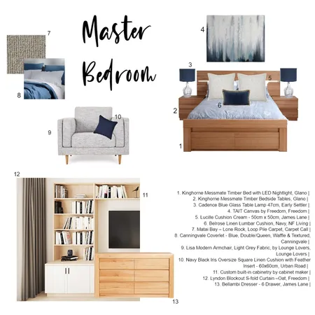 Rach Bedroom Interior Design Mood Board by AliOpie on Style Sourcebook