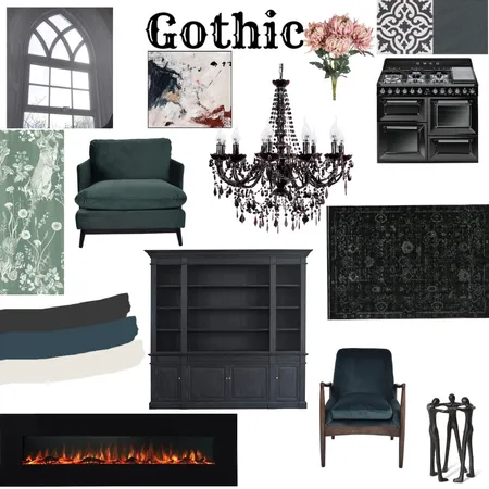 Gothic Interior Design Mood Board by berniek73@bigpond.com on Style Sourcebook