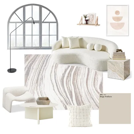 Mineral 333 Ivory Interior Design Mood Board by Unitex Rugs on Style Sourcebook