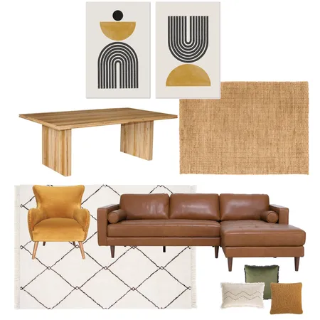 Mid Century Modern - Boho Interior Design Mood Board by Studio Terra on Style Sourcebook