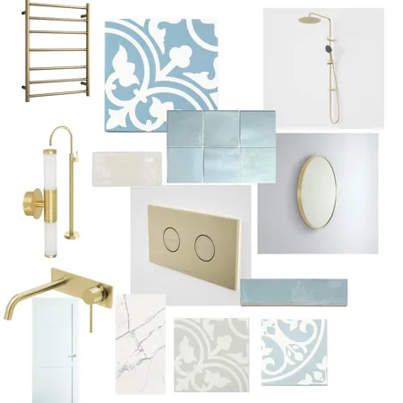 Hamptons Bathroom Interior Design Mood Board by priscilla_q_m@hotmail.com on Style Sourcebook