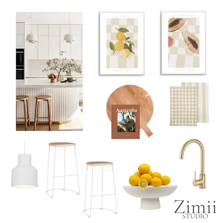 Neutral Kitchen Interior Design Mood Board by Zimii Studio on Style Sourcebook