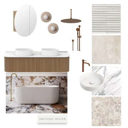 Bathroom Interior Design Mood Board by E N V I S U A L      D E S I G N on Style Sourcebook