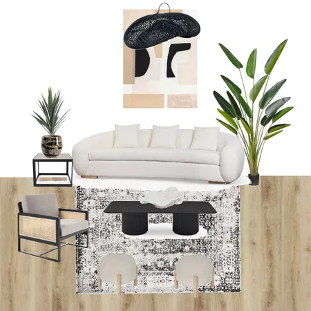 Black/White Boho Interior Design Mood Board by mikaylagianna on Style Sourcebook