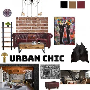 Urban chic Interior Design Mood Board by ioanna lakouri on Style Sourcebook