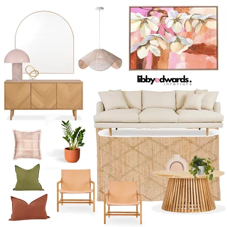 Muted Pink Lounge Lovers Interior Design Mood Board by Libby Edwards Interiors on Style Sourcebook