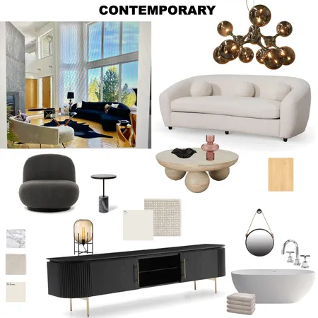 Contemporary Mood Board 1 Interior Design Mood Board by Wendy Kidd Studio on Style Sourcebook