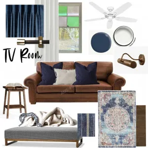 Heartwood Farm- TV room FINAL Interior Design Mood Board by BRAVE SPACE interiors on Style Sourcebook
