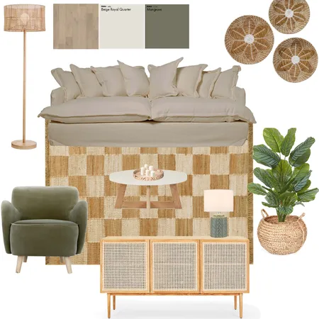 green neutral living room Interior Design Mood Board by Suite.Minded on Style Sourcebook