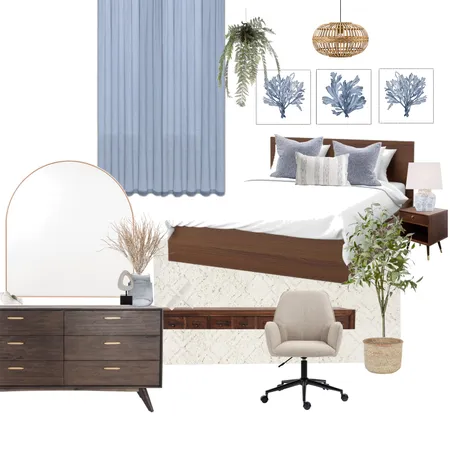 Bedroom blue Interior Design Mood Board by NaimalH on Style Sourcebook