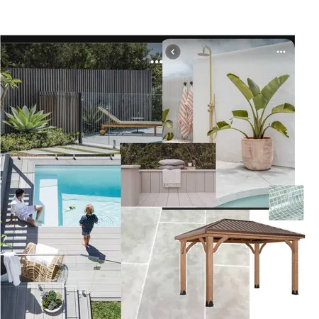Pool and Landscaping Interior Design Mood Board by Kate Halpin Design on Style Sourcebook