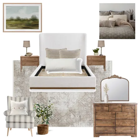 antique rustic bedroom Interior Design Mood Board by CiaanClarke on Style Sourcebook