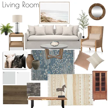 Woodland Living Room Interior Design Mood Board by Hann Palm on Style Sourcebook