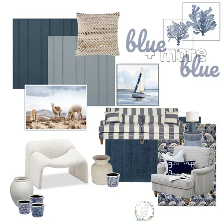 blue + more blue Interior Design Mood Board by Laurel and Fawne on Style Sourcebook