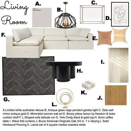 living room mood board and schedule Interior Design Mood Board by alyssa.marmolejo on Style Sourcebook