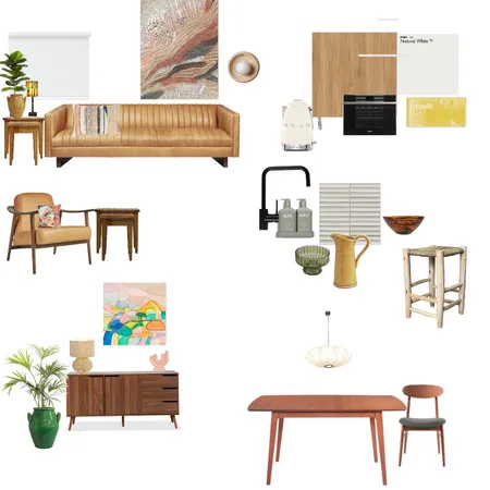 mid century apartment Interior Design Mood Board by karenlineen on Style Sourcebook