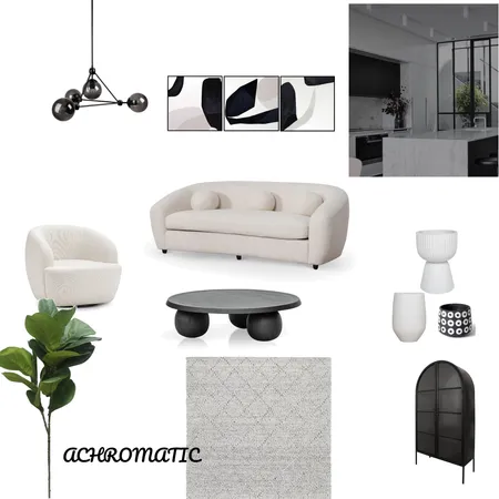 Achromatic Interior Design Mood Board by ErikaV on Style Sourcebook