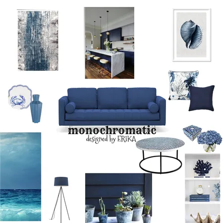 Blue Interior Design Mood Board by ErikaV on Style Sourcebook
