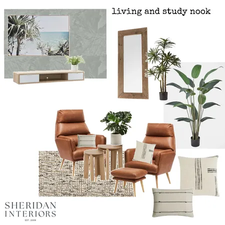 Living & study nook- HARRIS Interior Design Mood Board by Sheridan Interiors on Style Sourcebook