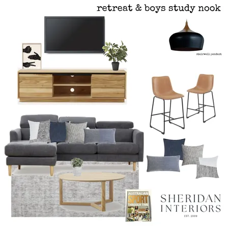Retreat & Study Nook Interior Design Mood Board by Sheridan Interiors on Style Sourcebook