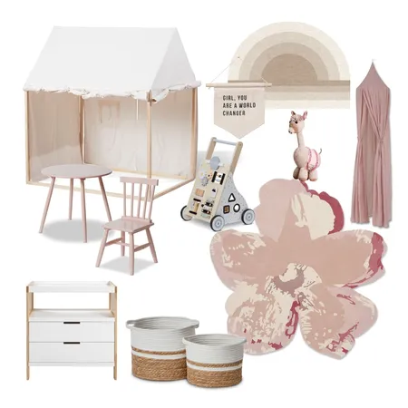 Ted Baker Shaped Magnolia Light Pink Round 162302 Interior Design Mood Board by Unitex Rugs on Style Sourcebook
