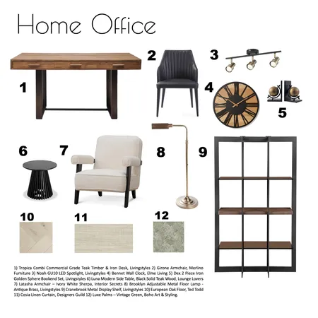Home Office Interior Design Mood Board by mariapb on Style Sourcebook