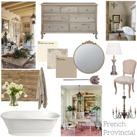 French Provincial Interior Design Mood Board by TaloulahDesign on Style Sourcebook