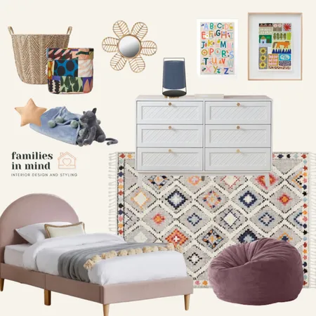 Tween Girl Bedroom Interior Design Mood Board by Families in Mind Design on Style Sourcebook
