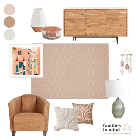 Earthy Family Living Interior Design Mood Board by Families in Mind Design on Style Sourcebook