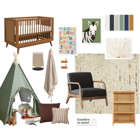 Colonial Inspired Kids Room Interior Design Mood Board by Families in Mind Design on Style Sourcebook