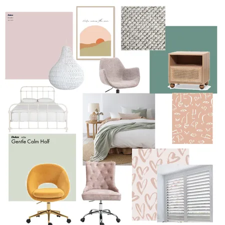 Darcy's bedroom Interior Design Mood Board by Alexandra Wright on Style Sourcebook