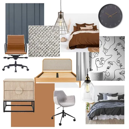 Will's bedroom Interior Design Mood Board by Alexandra Wright on Style Sourcebook